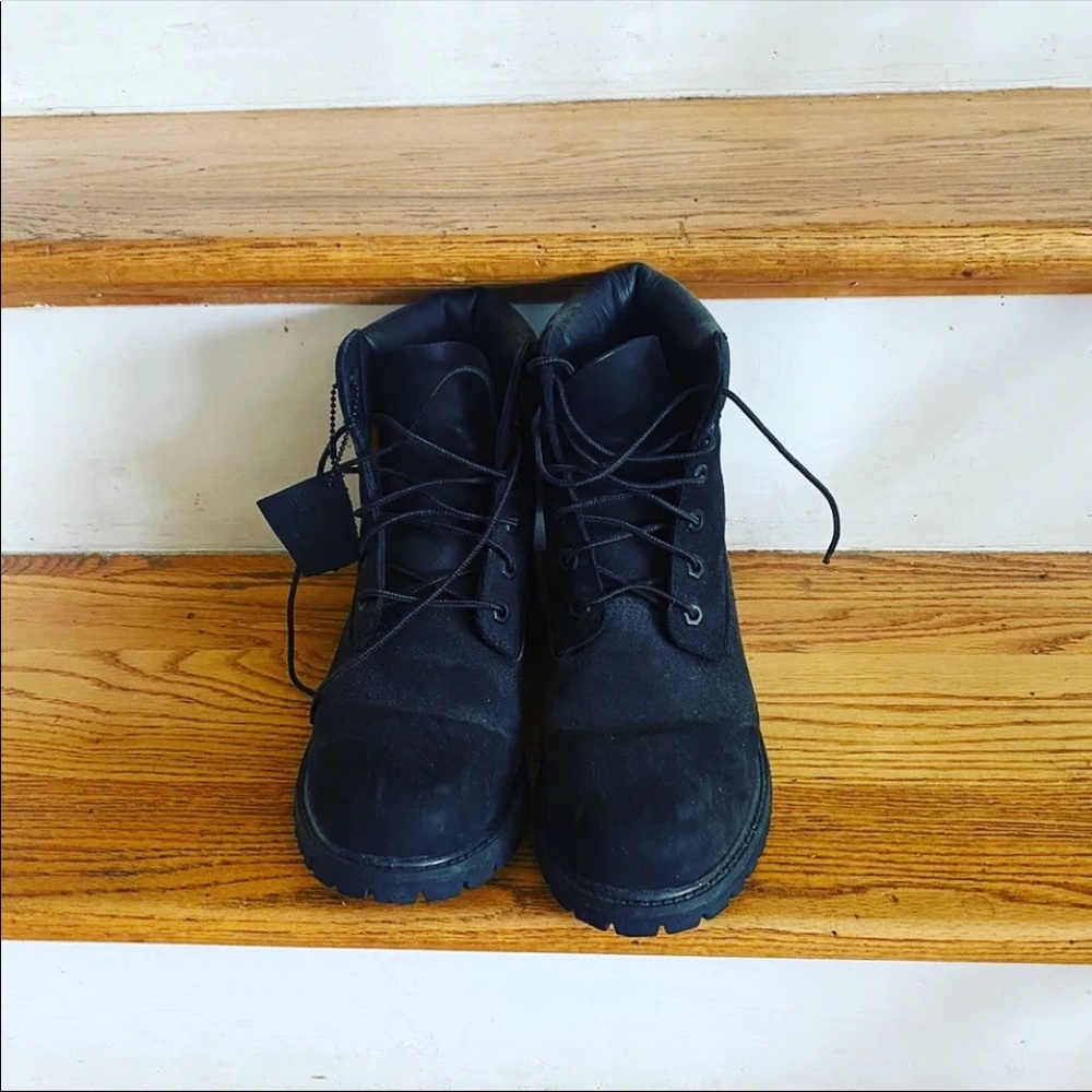 Black Suede Timberland Boots/Shoes